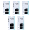Basicare Dual Cosmetic Pencil Sharpener Bundle of 5 for Eye Lip Makeup Pencils