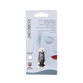 Basicare Make Up Pencil Sharpener with Bonus Grip for Precise Cosmetic Pencils
