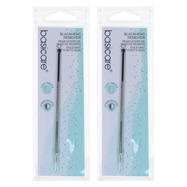 Basicare Blackhead Remover Double Ended Stainless Steel Extractor Tool 2 Pack