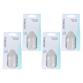 Basicare Natural Pumice Stone 9.7cm Bundle of 4 Foot Callus Removers