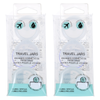Basicare Travel Jars 10ml Refillable 3 Pack Bundle of 2 Sets