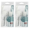 Basicare Travel Bottles Set of 2 Refillable 80ml with Label Stickers