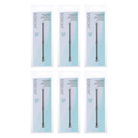 Basicare 6 Pack Blackhead Remover Stainless Steel Double Ended Facial Tool