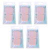 Basicare 2 Piece Flocked Foundation Sponge Makeup Blender Bundle of 5