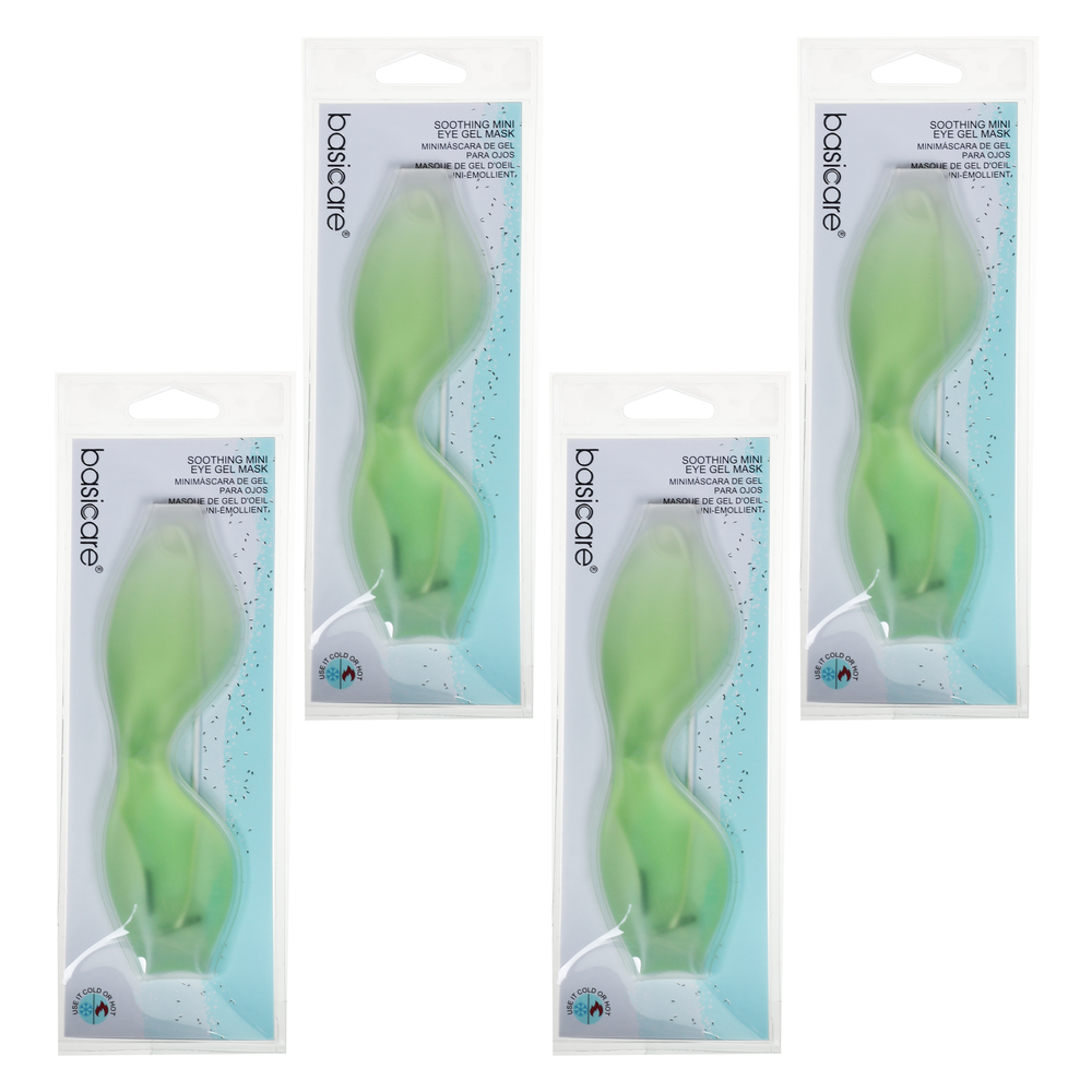 Basicare Hot Cold Eye Gel Mask 4 Pack Reusable Washable BPA Free