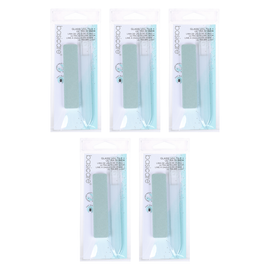 Basicare Glass Nail File Medium 5 Pack Bundle Professional Manicure Tool
