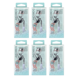 Basicare Euro Eyelash Curler 6 Pack with Spare Rubber Pads
