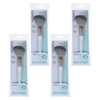 Basicare Angled Blush Brush 4 Pack Natural Bristles Makeup Brush Bundle