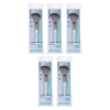 Basicare Angled Blush Brush Bundle of 5 Natural Bristles Makeup Brush