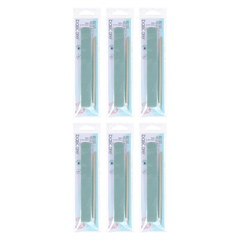 Basicare Ultra Nail Shiner 2 Piece with Cuticle Stick Bundle of 6