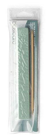 Basicare Ultra Nail Shiner Set 2 Piece with Cuticle Stick for Smooth Nails