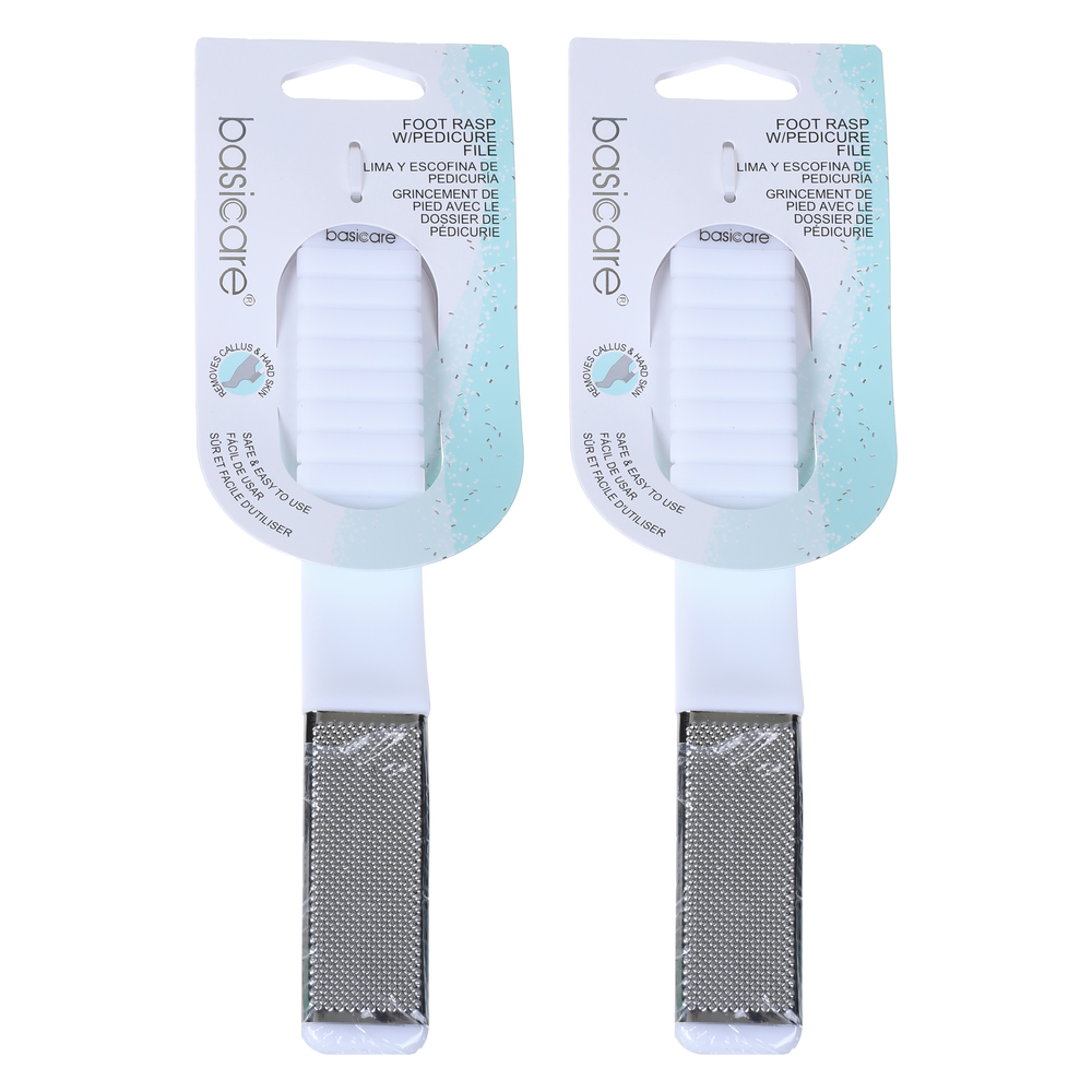 Basicare Foot Rasp Pedicure File for Callus Removal Pack of 2