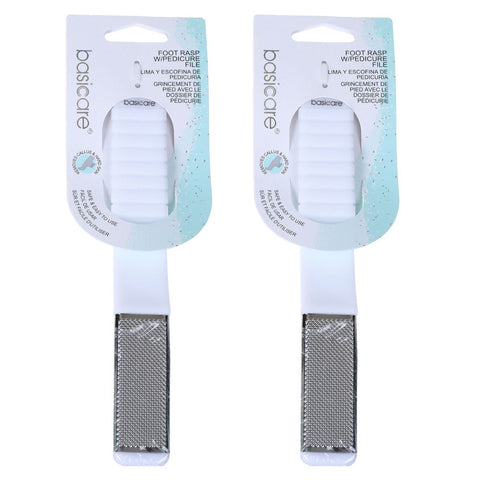 Basicare Foot Rasp Pedicure File for Callus Removal Pack of 2