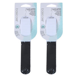Basicare Silicone Carbide Pedicure File Pack of 2 for Callus Skin Removal