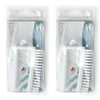 Basicare Nail Cleansing Brush White 8cm Twin Pack Manicure Pedicure