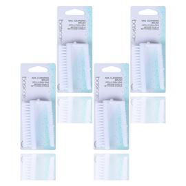 Basicare Nail Cleansing Brush White 8cm Bundle of 4