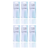Basicare Nail Cleansing Brush White 8cm Bundle of 6 Manicure Pedicure