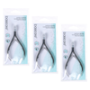 Basicare Cuticle Nipper 4.2 Inch Stainless Steel Bundle of 3 Manicure Tools