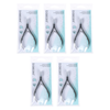 Basicare Cuticle Nipper 4.2 Inch Stainless Steel 5 Pack Manicure Tool