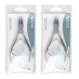 Basicare Toenail Plier 4.7 Inch Stainless Steel Pedicure Tool Twin Pack