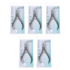 Basicare Toenail Plier 4.7 Inch Stainless Steel 5 Pack Pedicure Tool