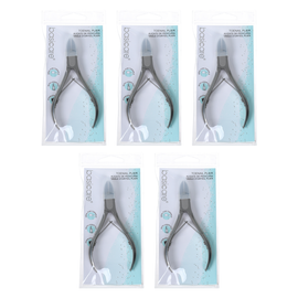 Basicare Toenail Plier 4.7 Inch Stainless Steel 5 Pack Pedicure Tool