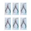 Basicare Toenail Plier 4.7 Inch Stainless Steel Pedicure Tool 6 Pack
