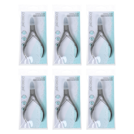 Basicare Toenail Plier 4.7 Inch Stainless Steel Pedicure Tool 6 Pack