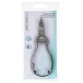 Basicare Toenail Pliers Stainless Steel Pedicure Chiropody Nail Care Tool
