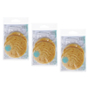 3 Pack Basicare Natural Cellulose Sponge 7.5cm Gentle Deep Cleansing Face Body