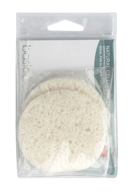 Basicare Natural Cellulose Sponge 7.5cm Gentle Deep Cleansing Face and Body