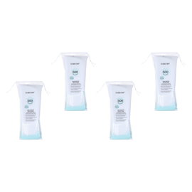 Basicare 4 Pack 500 Piece Thin Non Woven Facial Pads Value Pack