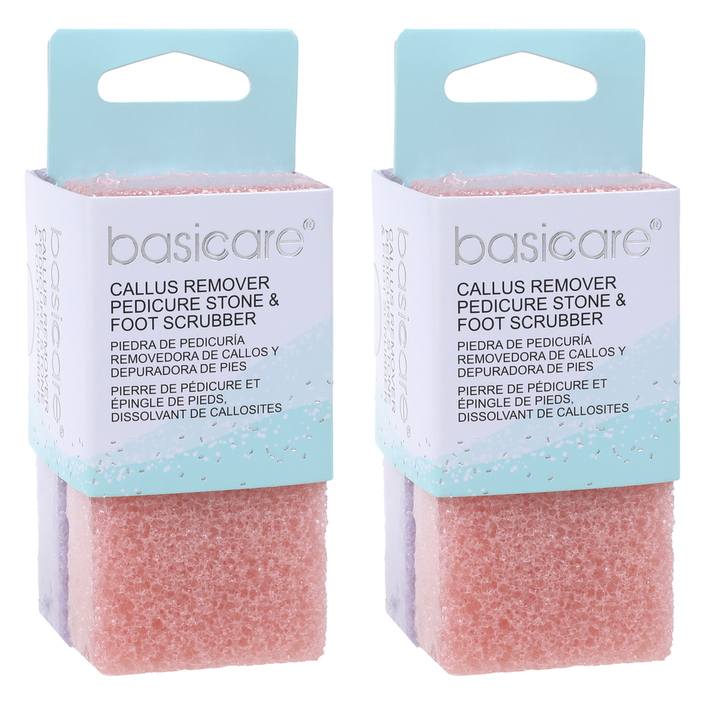 Basicare Pedicure Pumice Stone Foot Care for Smooth Soft Skin Pack of 2