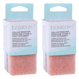 Basicare Pedicure Pumice Stone Foot Care for Smooth Soft Skin Pack of 2