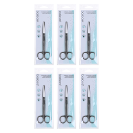 Basicare Stainless Steel Surgical Scissors Blunt and Sharp Bundle of 6
