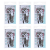 Basicare Baby Nail Kit 3 Piece Bundle of 6 Baby Clipper File Scissors