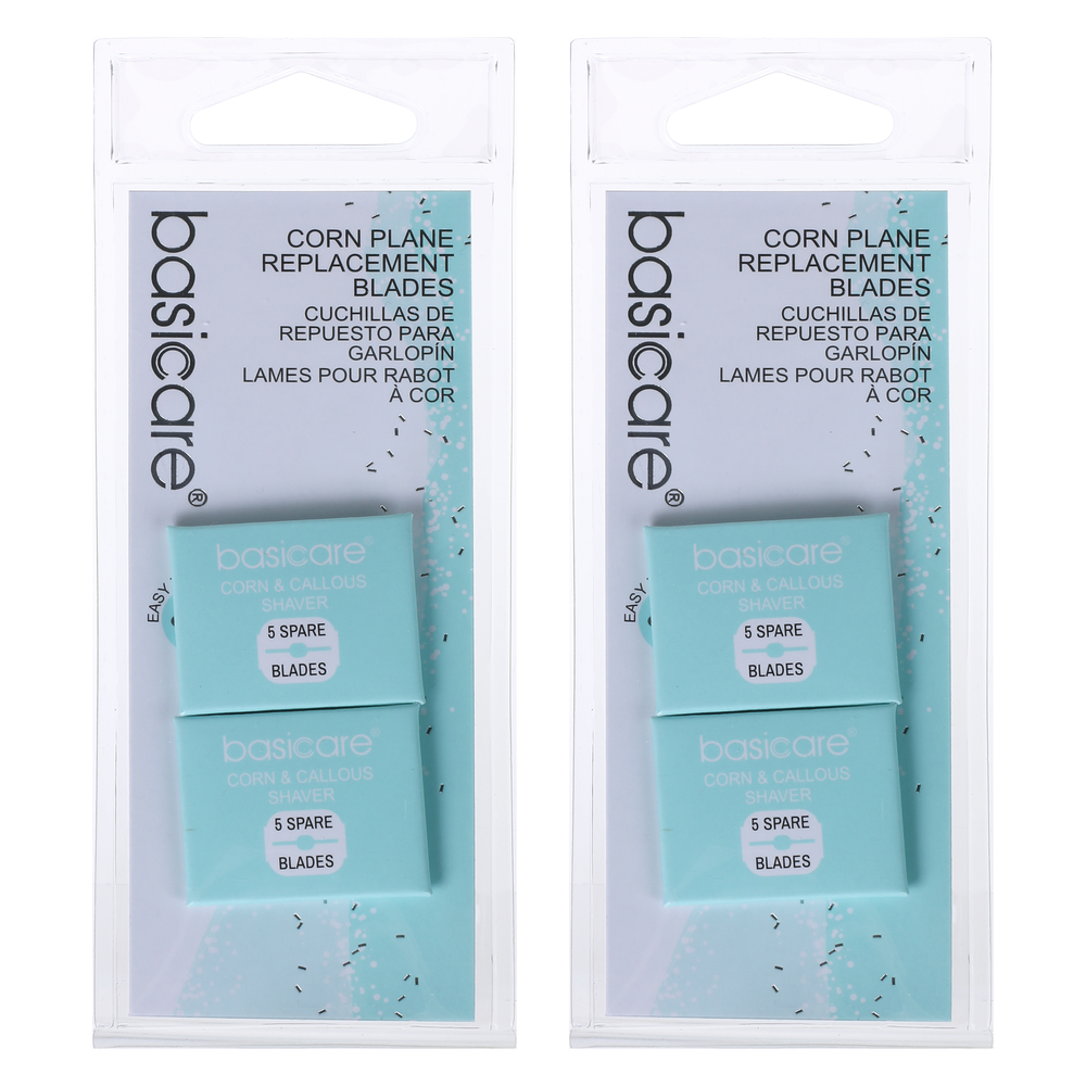 Basicare Cornplane Replacement Blades 2 x 10 Pack for Callus and Corn