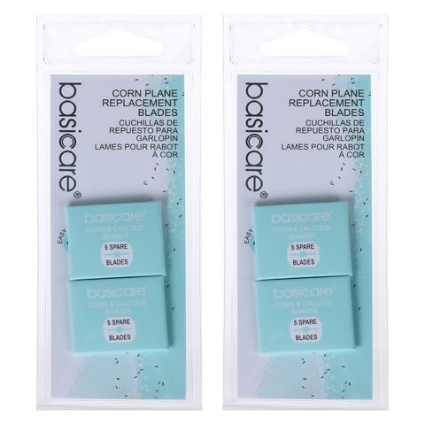 Basicare Cornplane Replacement Blades 2 x 10 Pack for Callus and Corn