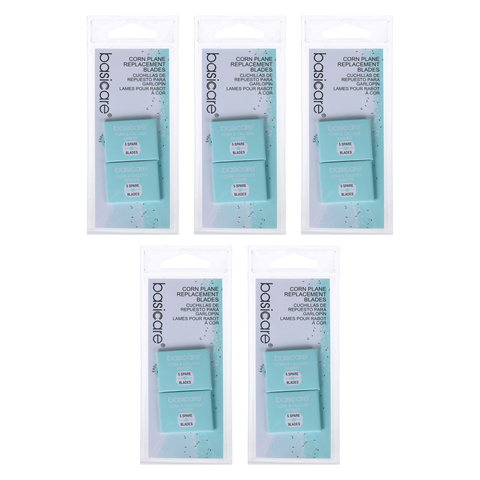 Basicare Cornplane Replacement Blades 10 Pack Bundle of 5 50 Blades
