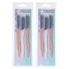 Basicare Eyebrow Razor Precision Grooming 3 Pack for Smooth Brow Shaping x 2