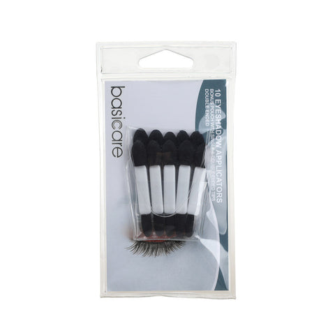 Basicare Eyeshadow Applicator 10 Pack with Single and Double End Tips