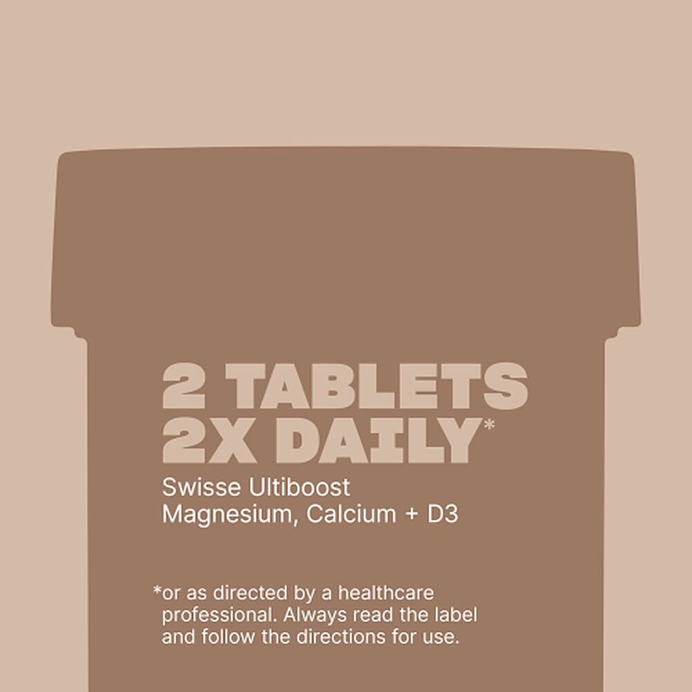 Swisse Ultiboost Magnesium, Calcium + D3 180 Tablets