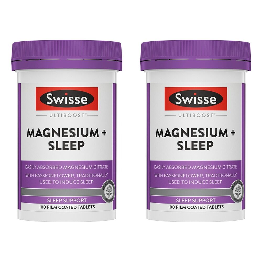 Swisse Ultiboost Magnesium + Sleep 100 Tablets Pack of 2