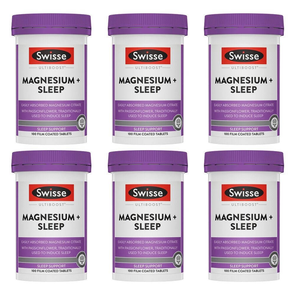 Swisse Ultiboost Magnesium + Sleep 100 Tablets Pack of 6