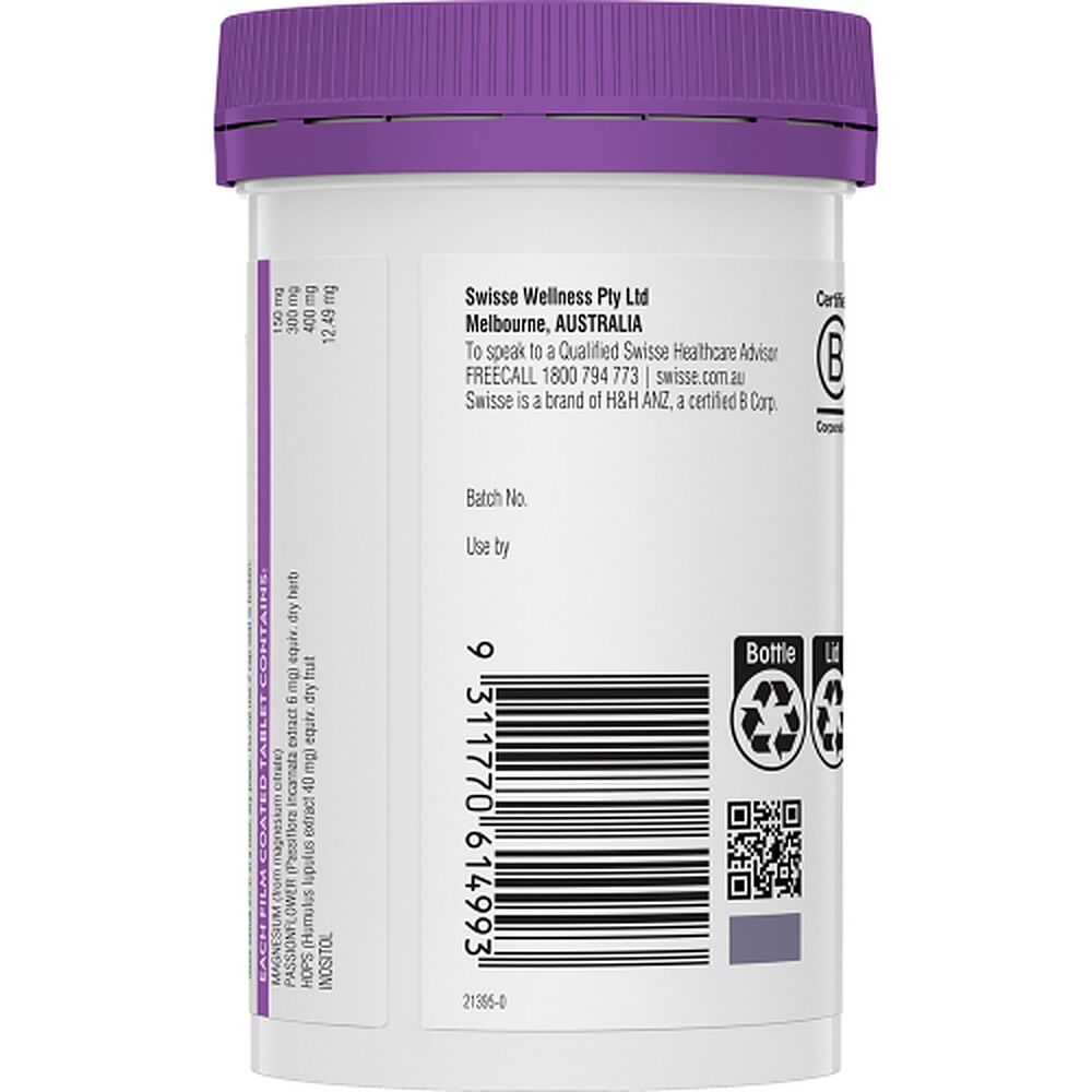 Swisse Ultiboost Magnesium + Sleep 100 Tablets