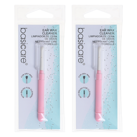 Basicare Earwax Remover Ear Pick with Brush and Cover x2