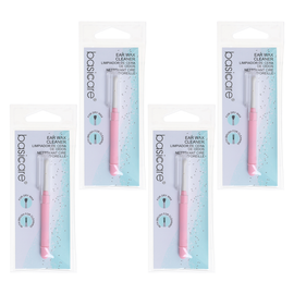 Basicare Earwax Remover Tool Bundle 4 Pack with Brush and Cover
