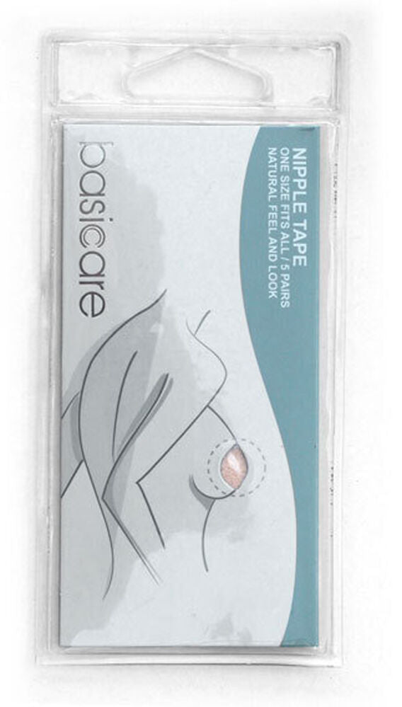 Basicare Nipple Tape 5 Pairs Natural Invisible Breast Covers One Size