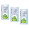 Basicare All In One Foundation Sponge Green Makeup Applicator Bundle of 3