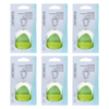 Basicare All In One Foundation Sponge Green Bundle of 6 Blending Sponges